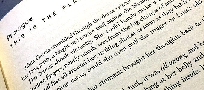 My opening lines ...