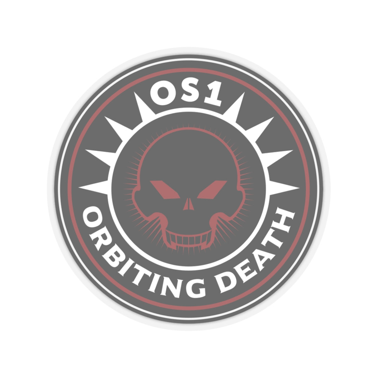 Orbiting Death Kiss-Cut Stickers