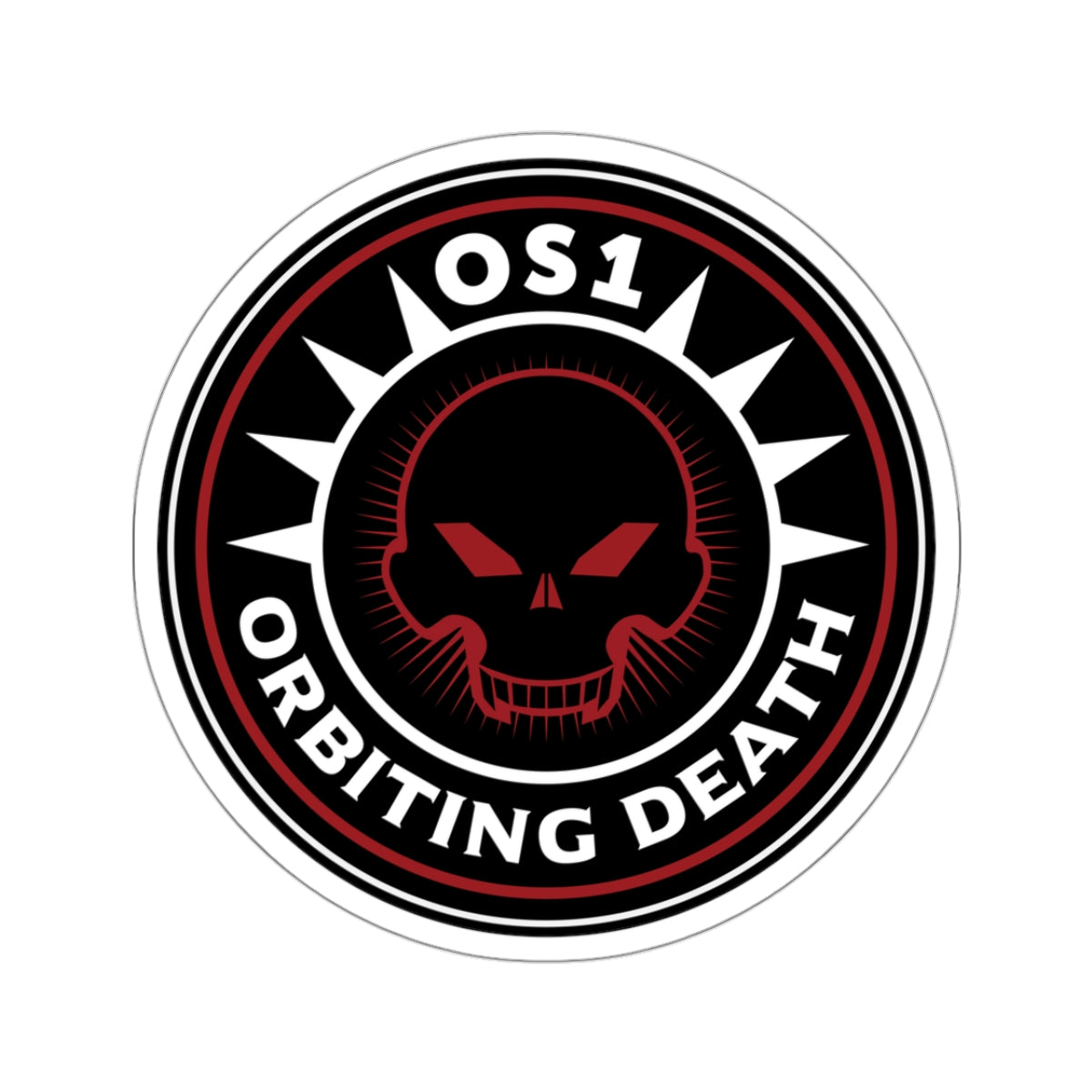 Orbiting Death Kiss-Cut Stickers