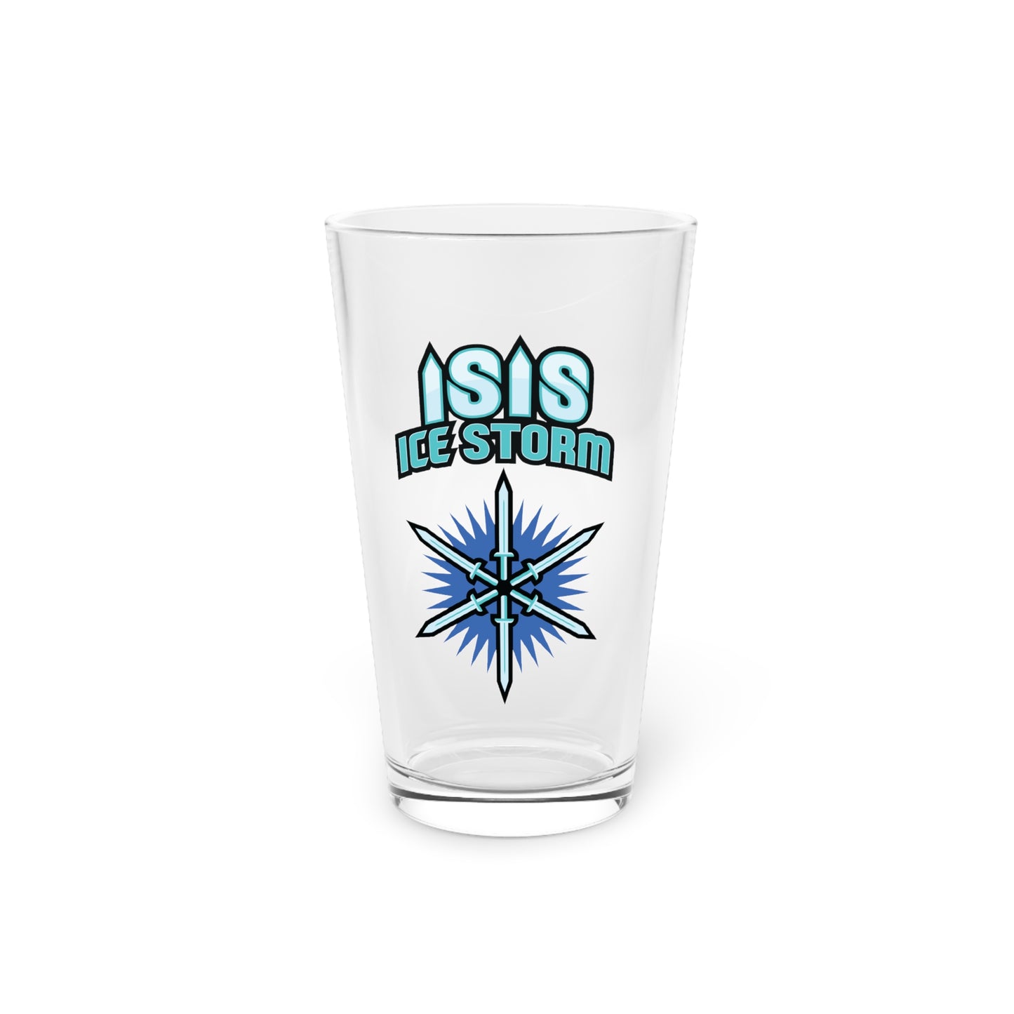 Isis Ice Storm Pint Glass, 16oz