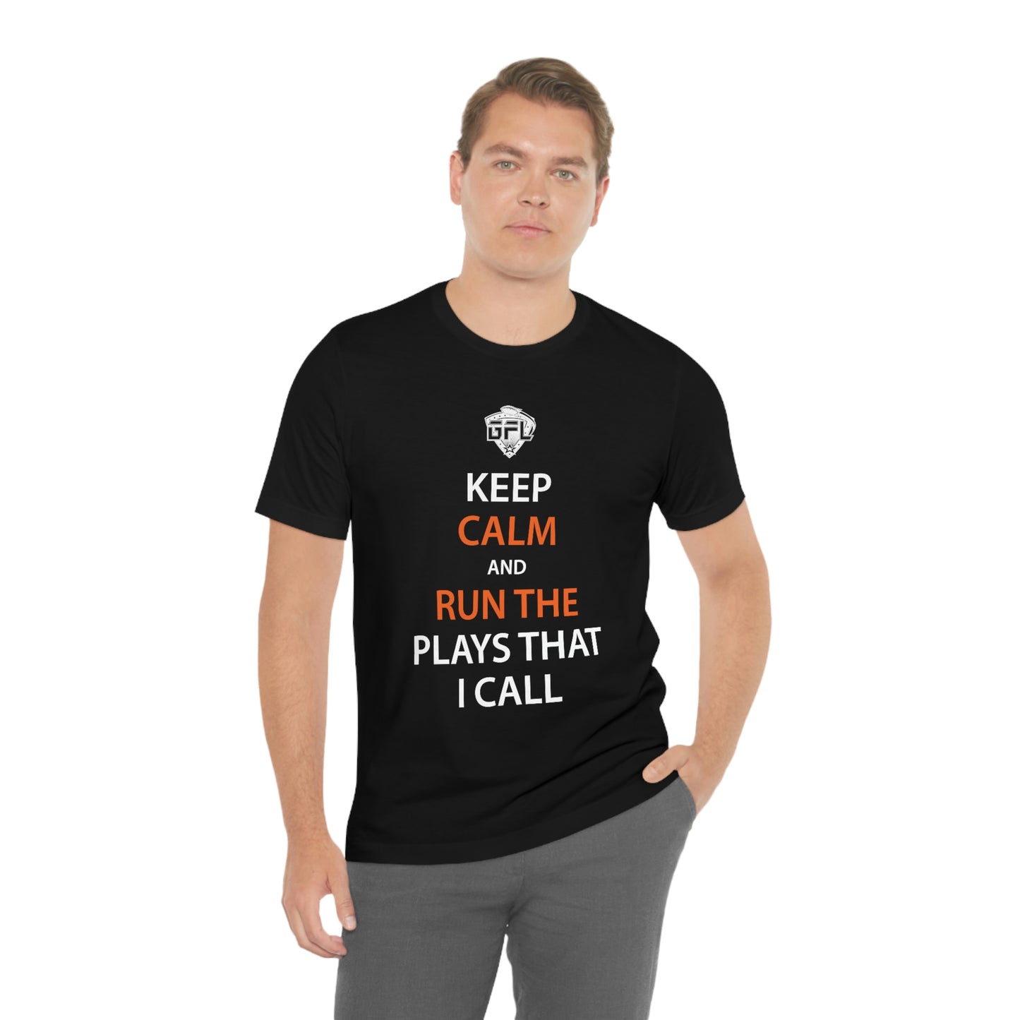 Keep Calm And Run The Plays (Black)