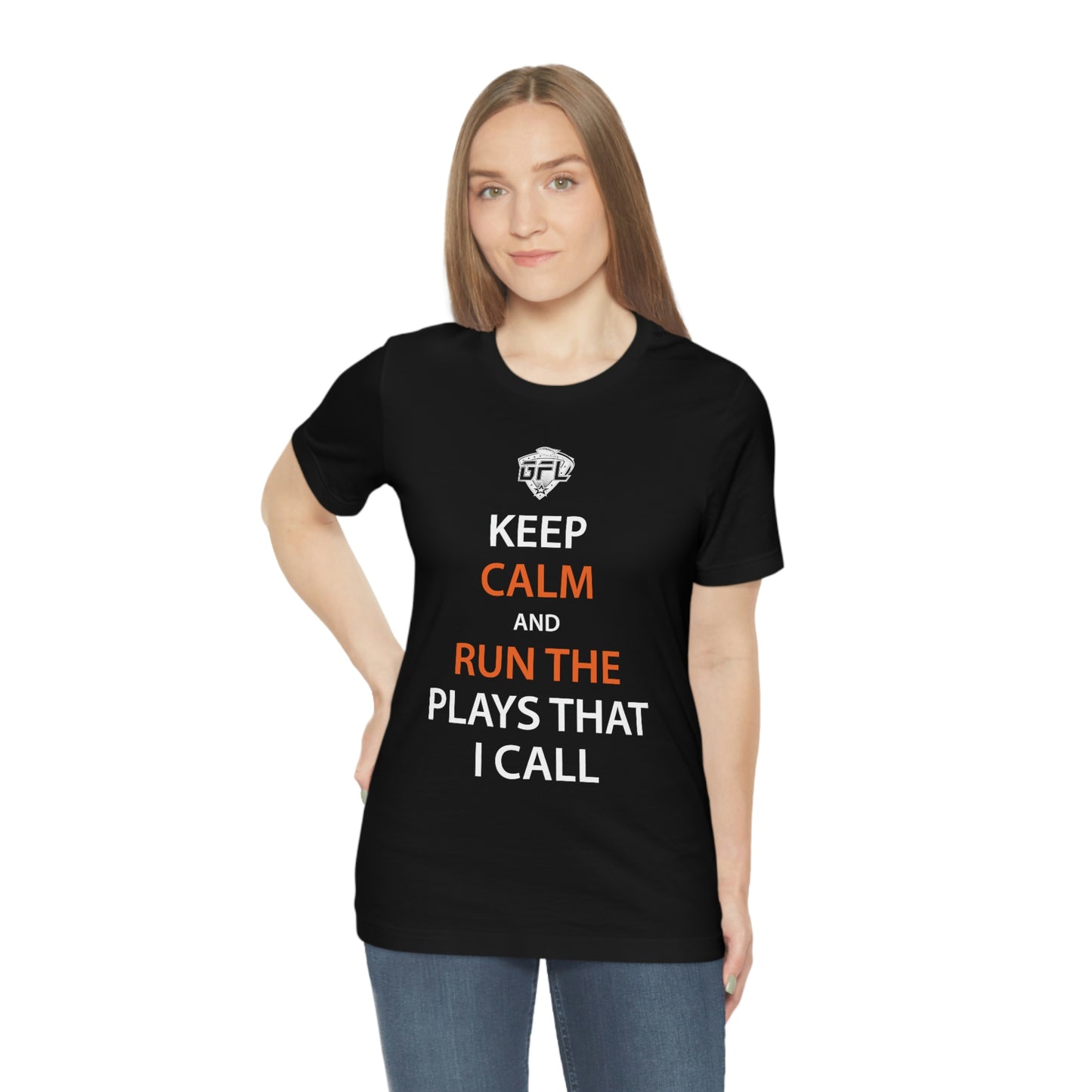 Keep Calm And Run The Plays (Black)