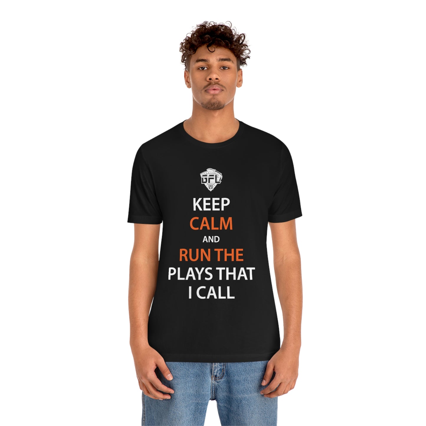 Keep Calm And Run The Plays (Black)