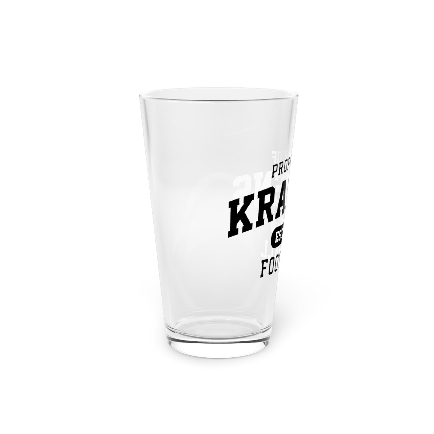 Property of Krakens Pint Glass, 16oz