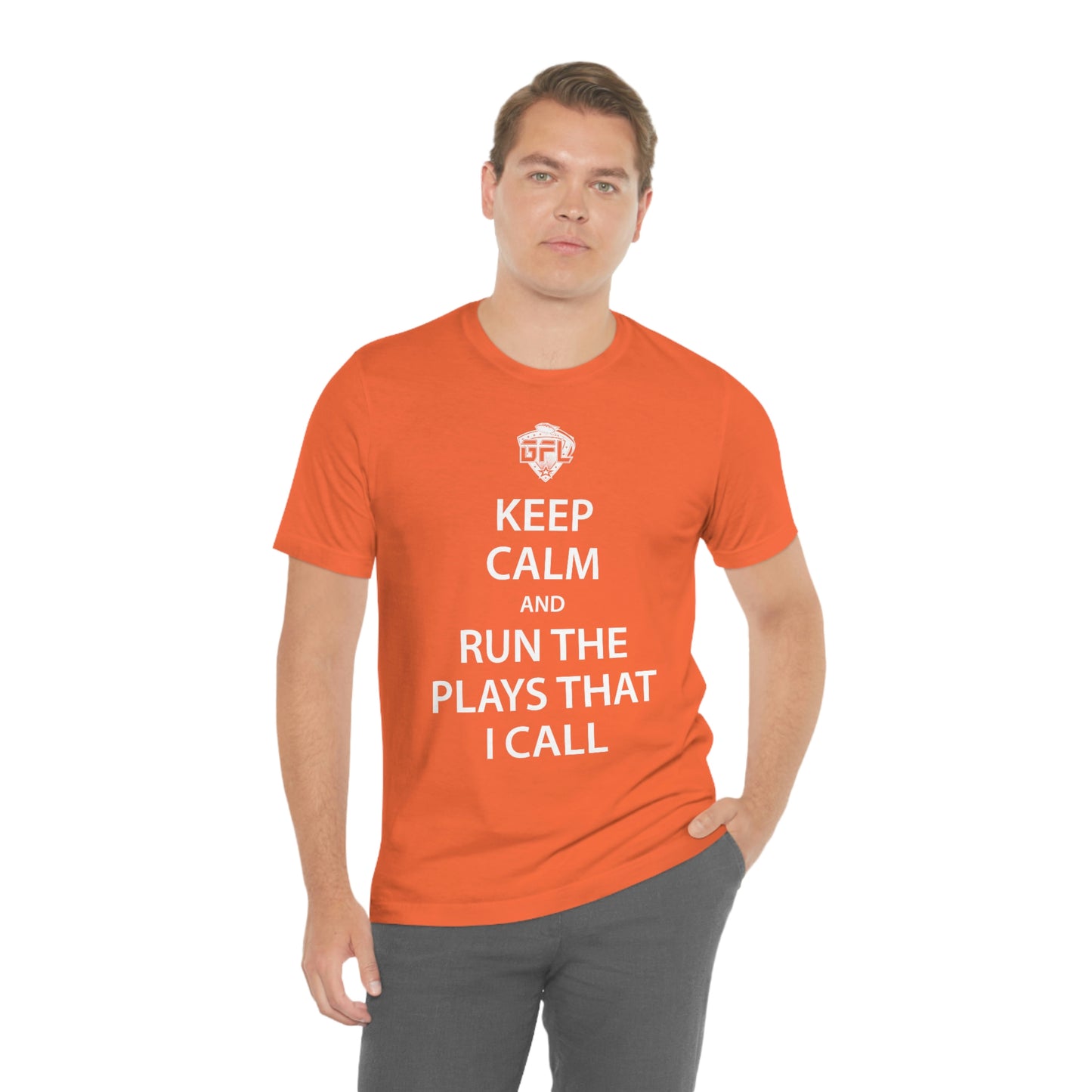 Keep Calm And Run The Plays (Orange)